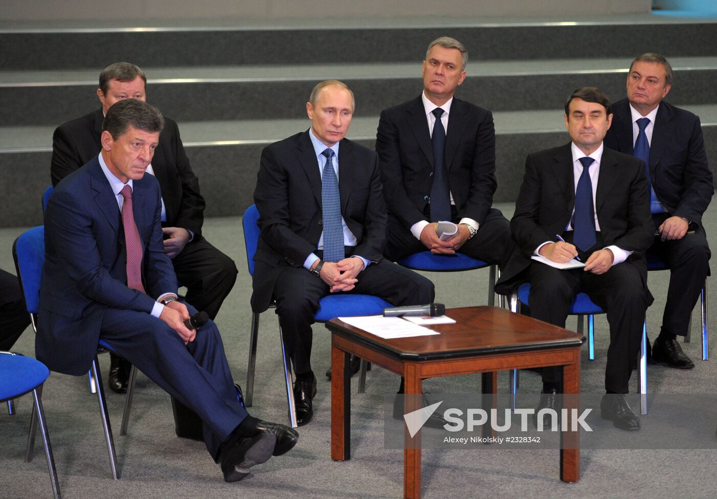 Vladimir Putin at presentation of Olympic facilities in Sochi