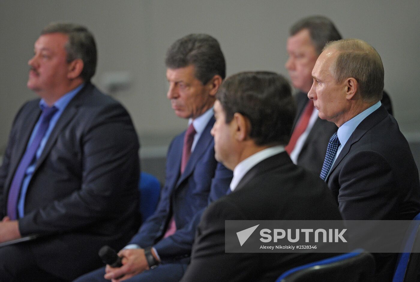 Vladimir Putin at presentation of Olympic facilities in Sochi