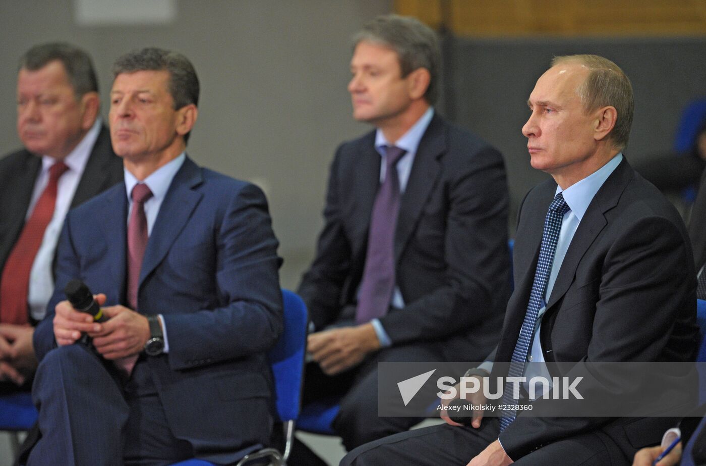 Vladimir Putin at presentation of Olympic facilities in Sochi