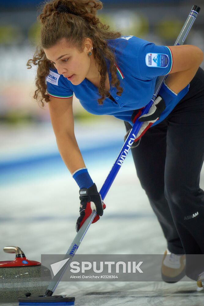 2013 European Curling Championships. Day Six