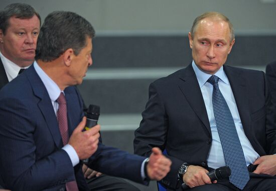Vladimir Putin at presentation of Olympic facilities in Sochi