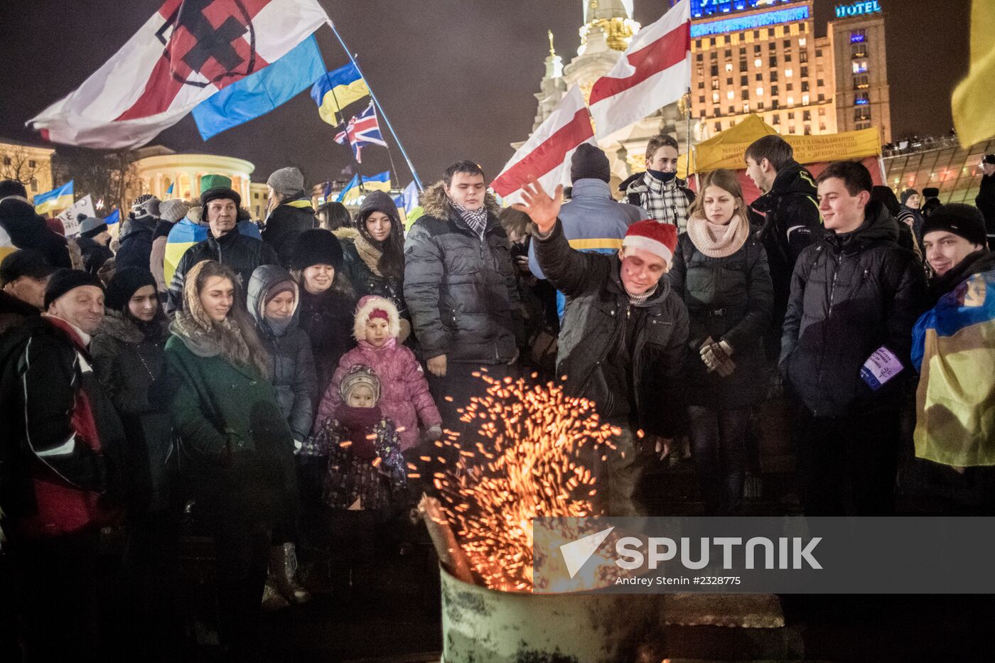 Rally to support Ukraine's integration with Europe on Independence Square, Kiev