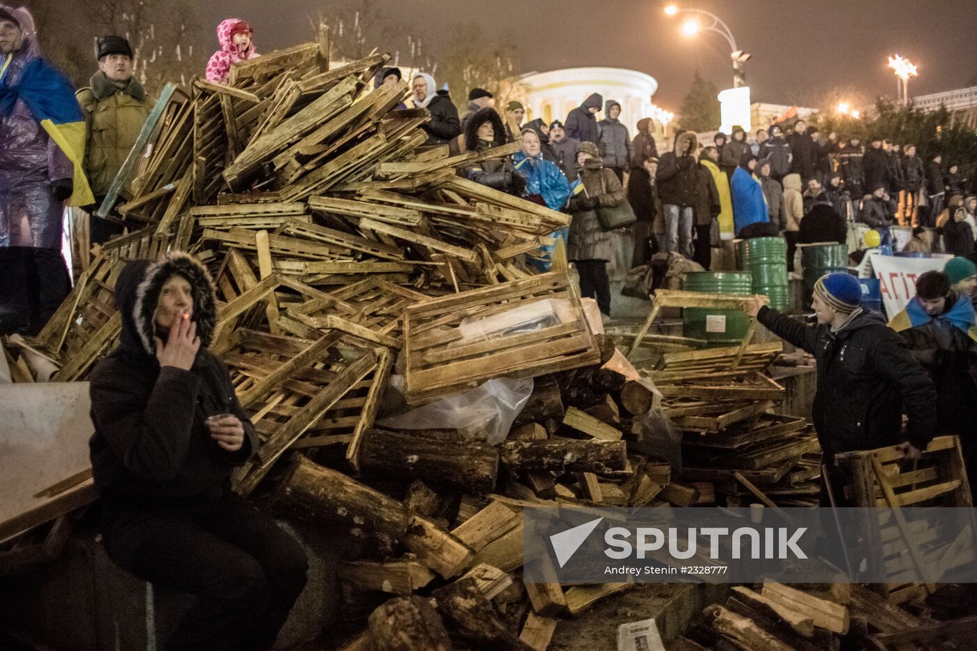Rally to support Ukraine's integration with Europe on Independence Square, Kiev