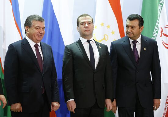 Dmitry Medvedev visits Uzbekistan