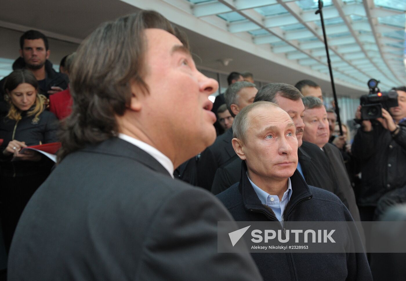 Vladimir Putin inspects Olympic facilities in Sochi