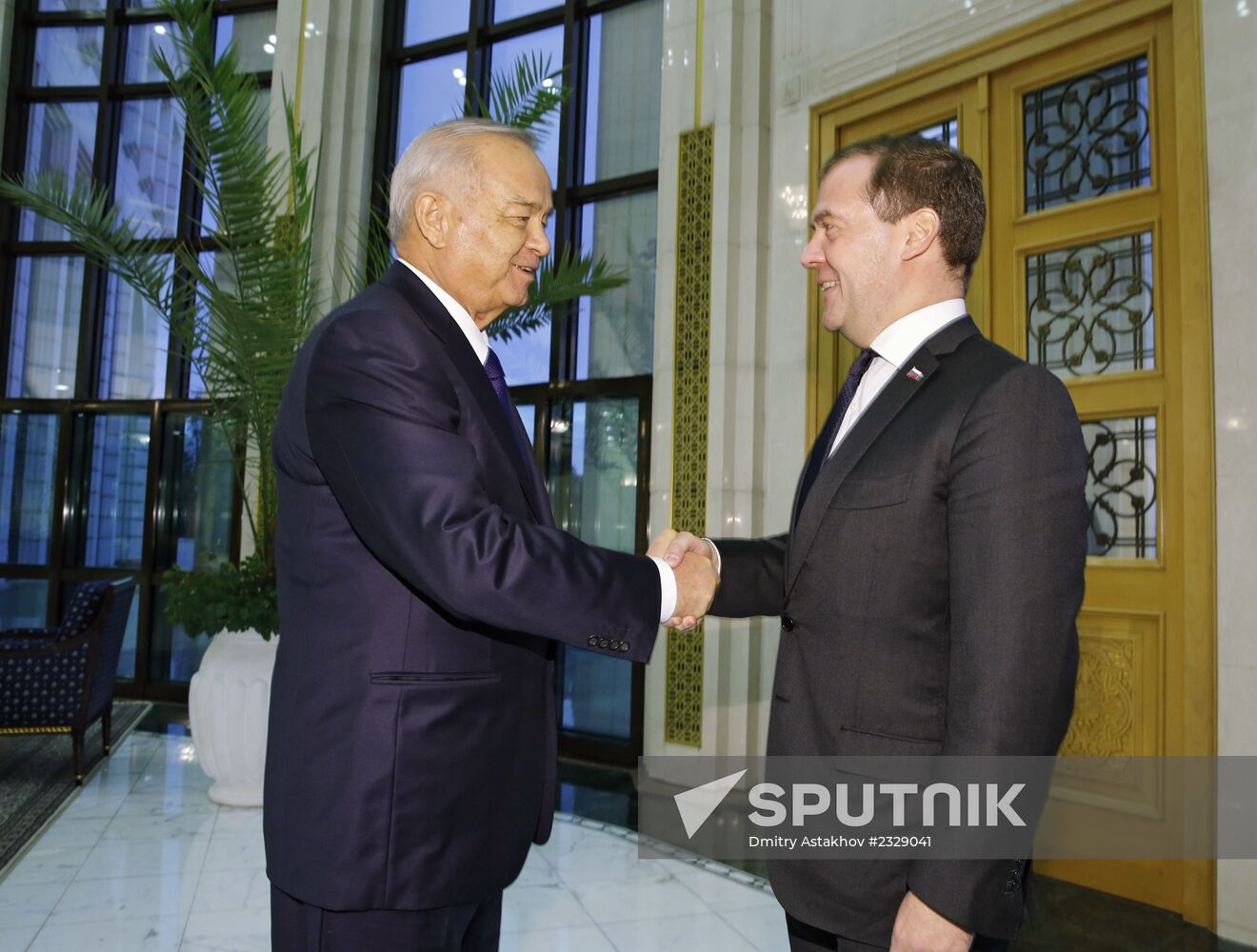 Dmitry Medvedev visits Uzbekistan