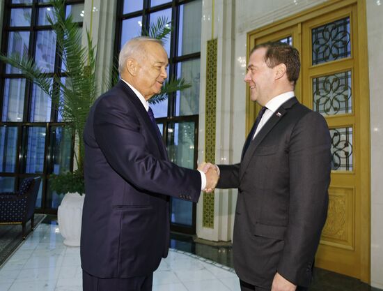 Dmitry Medvedev visits Uzbekistan