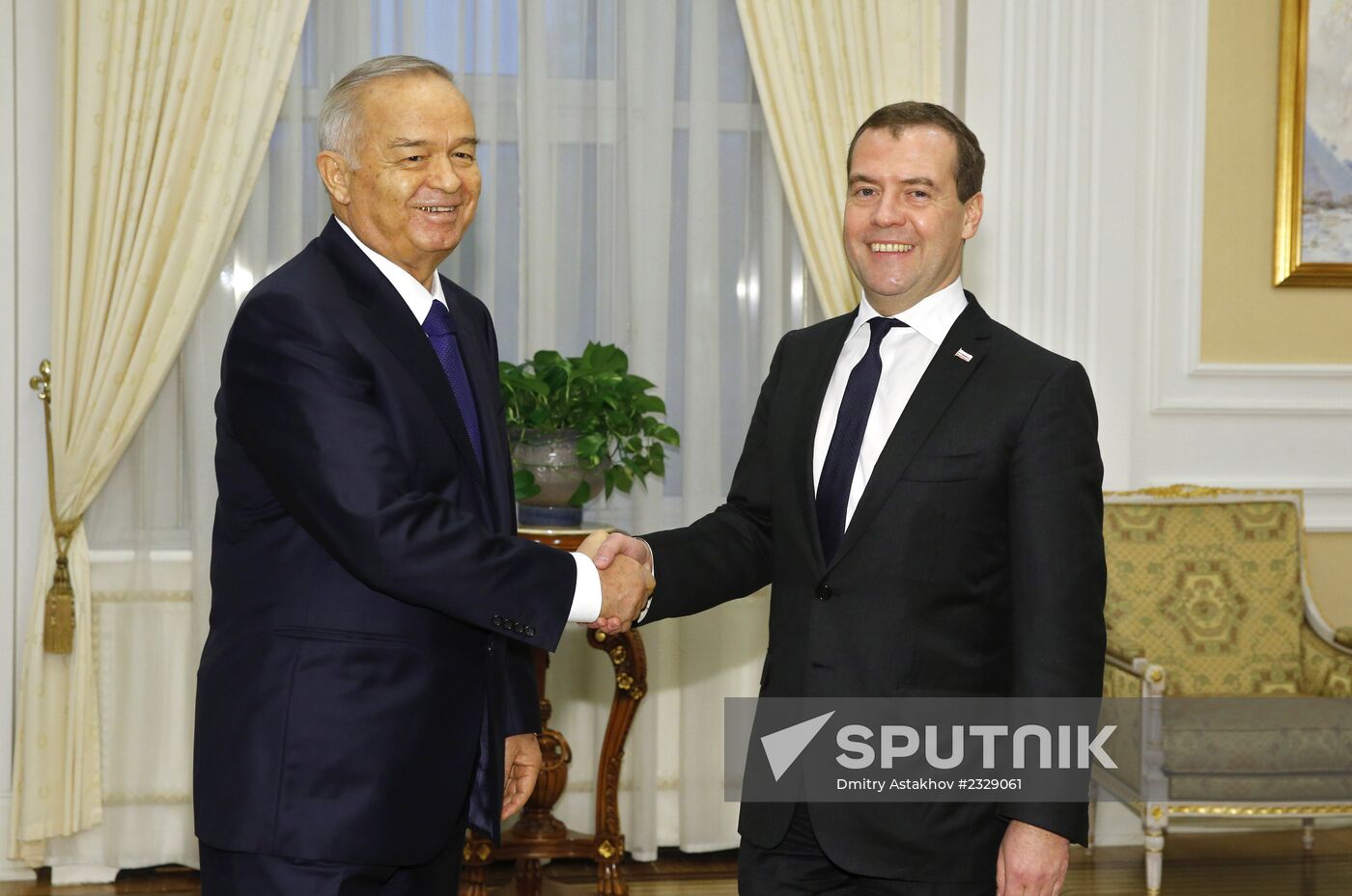 Dmitry Medvedev visits Uzbekistan