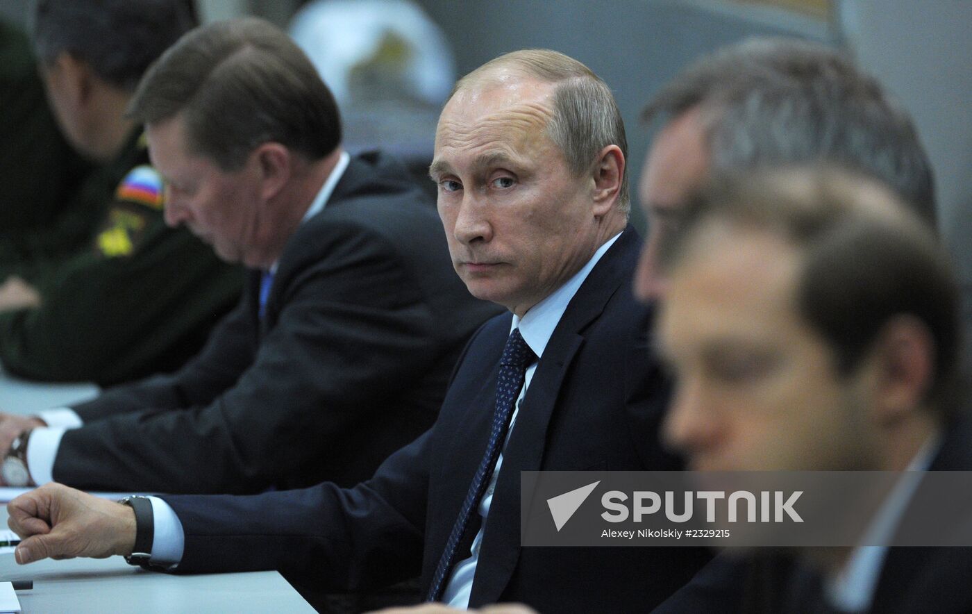 Vladimir Putin chairs meeting on session results in Sochi