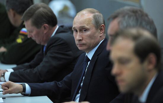 Vladimir Putin chairs meeting on session results in Sochi