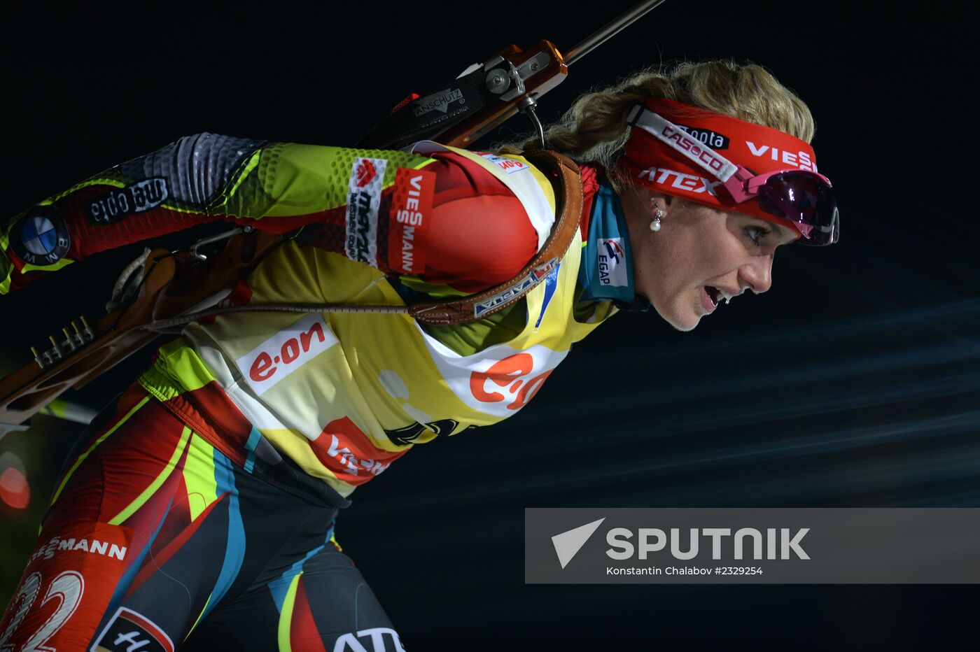 Biathlon. 1st stage of World Cup. Women's sprint