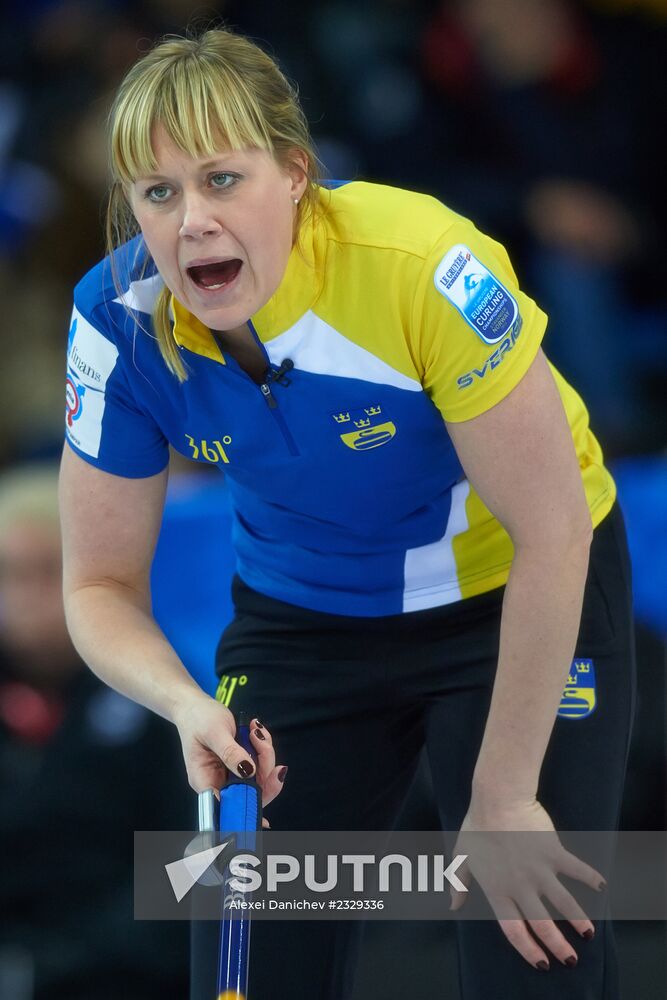 Curling European Championship. Day 7