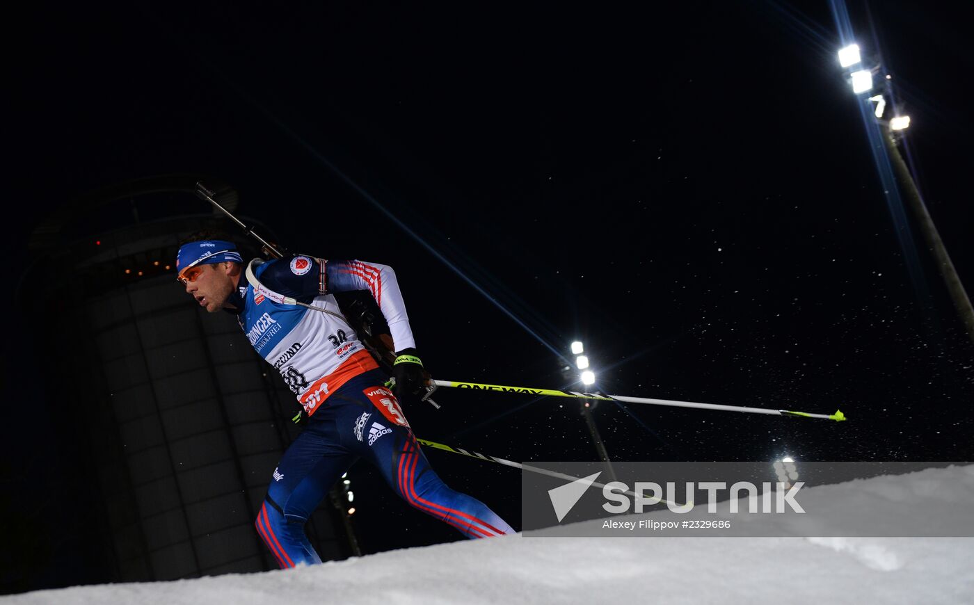 Biathlon. 1st stage of World Cup. Men's Sprint