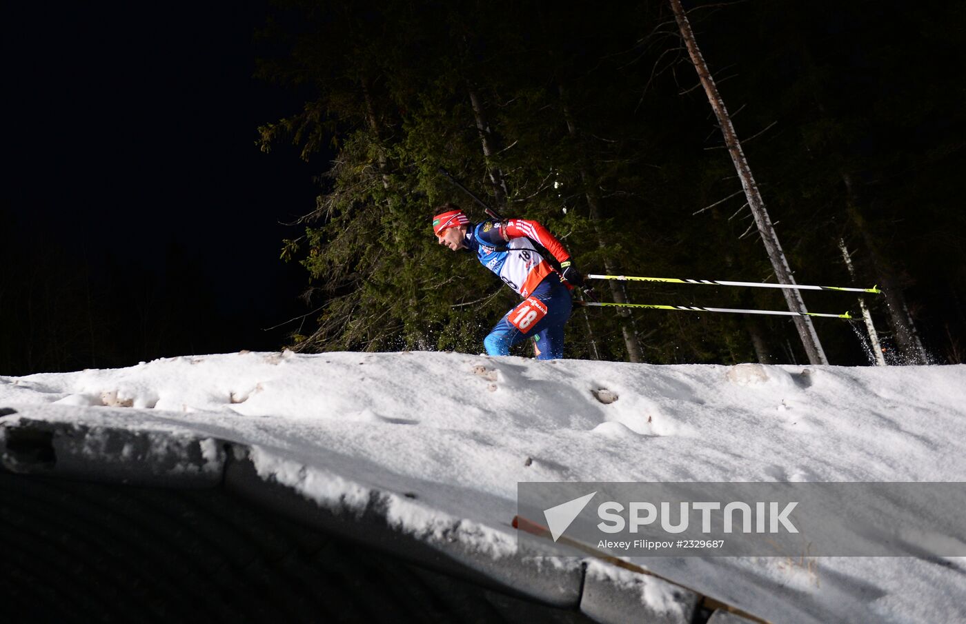 Biathlon. 1st stage of World Cup. Men's Sprint