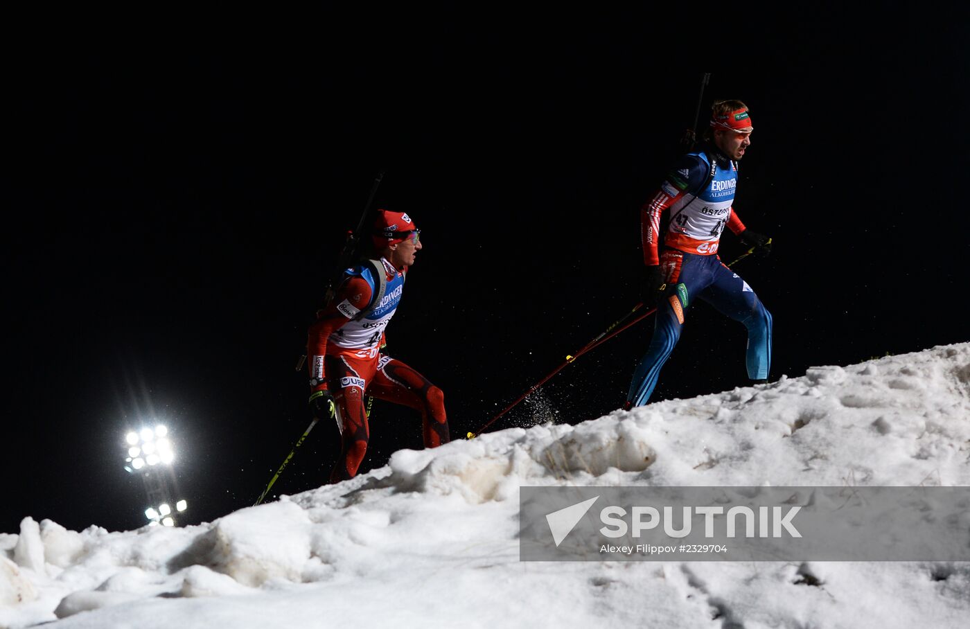Biathlon. 1st stage of World Cup. Men's Sprint