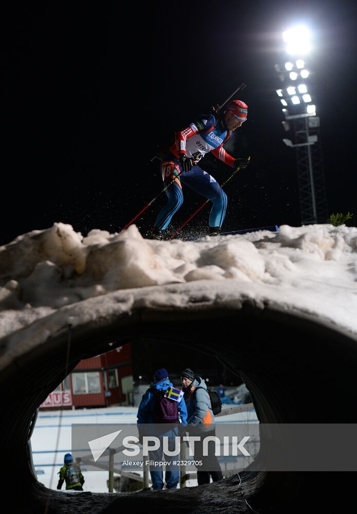 Biathlon. 1st stage of World Cup. Men's Sprint