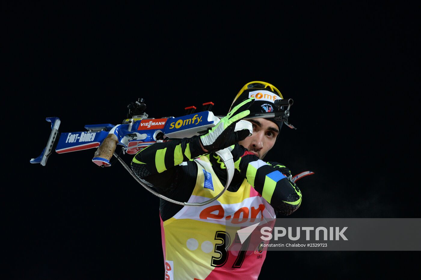 Biathlon. 1st stage of World Cup. Men's Sprint