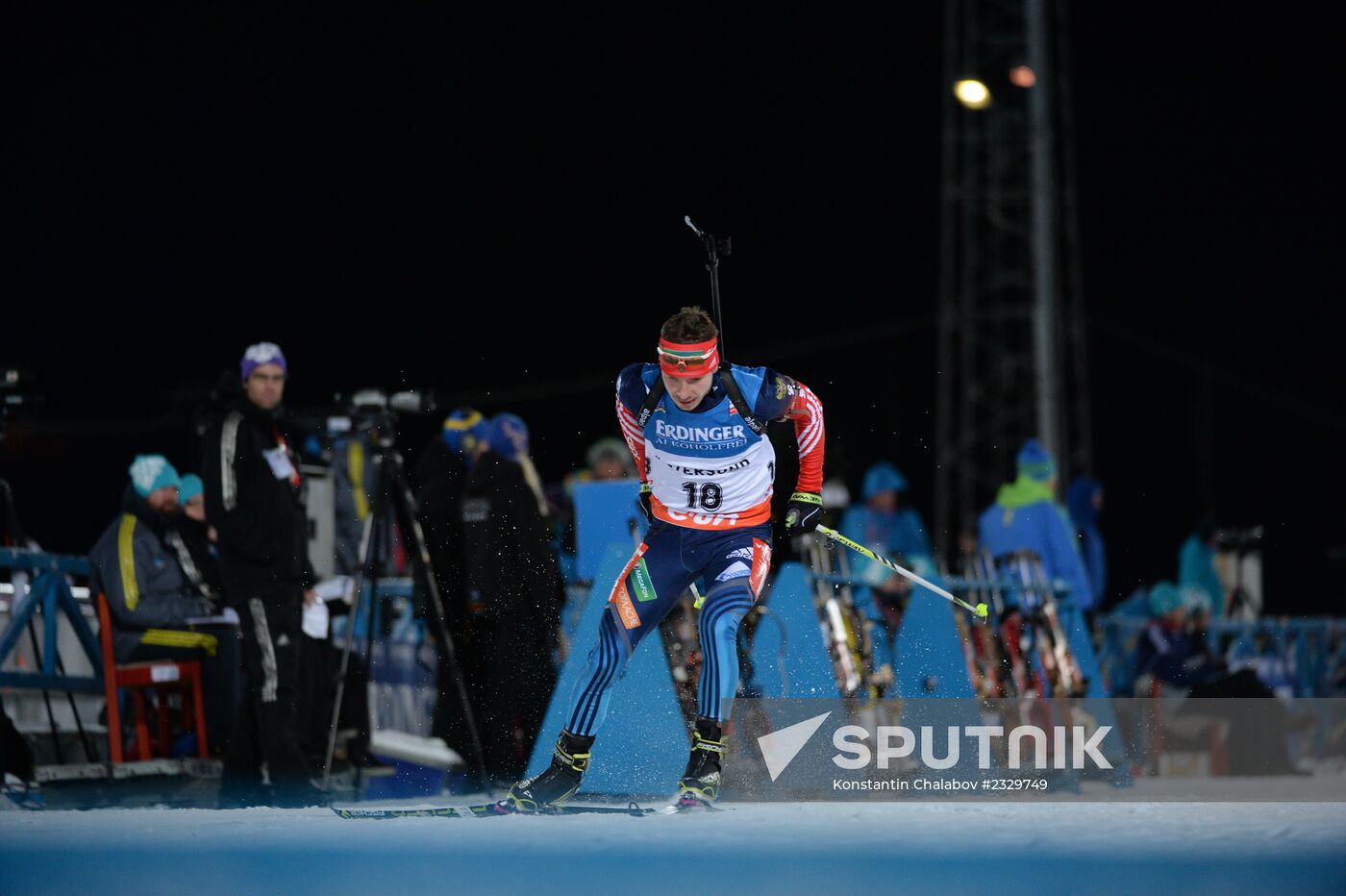 Biathlon. 1st stage of World Cup. Men's Sprint