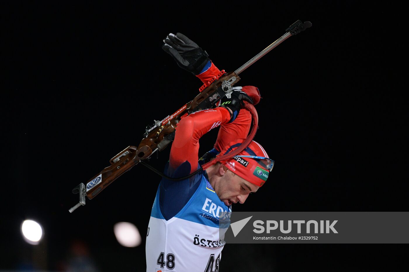 Biathlon. 1st stage of World Cup. Men's Sprint