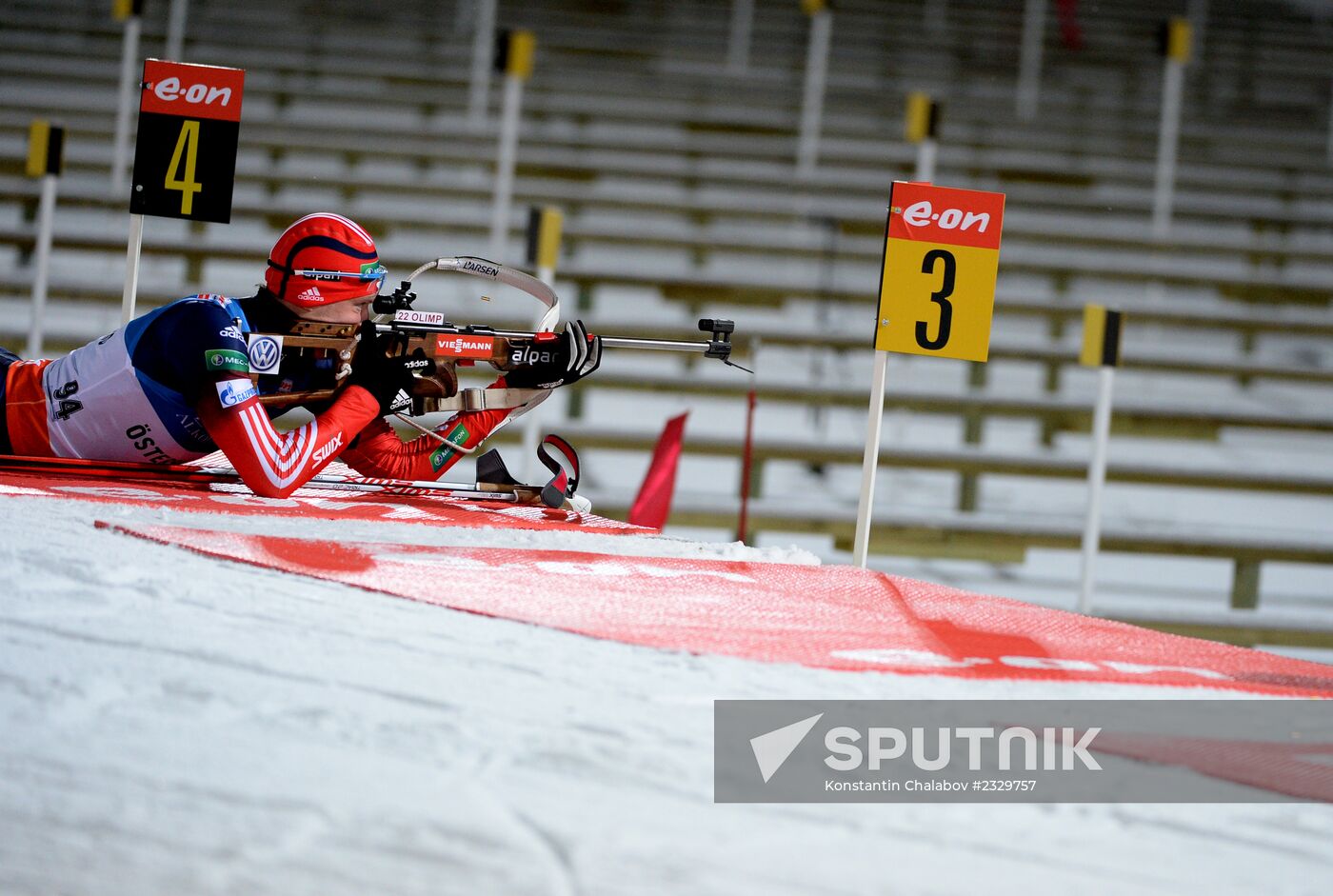 Biathlon. 1st stage of World Cup. Men's Sprint