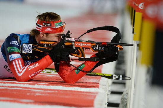 Biathlon. 1st stage of World Cup. Men's Sprint