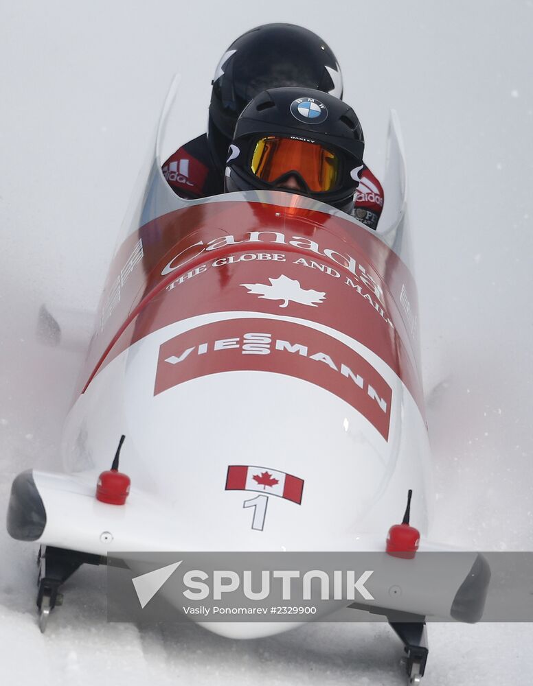 Bobsled. 1st stage of World Cup. Women. Pairs