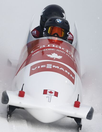 Bobsled. 1st stage of World Cup. Women. Pairs