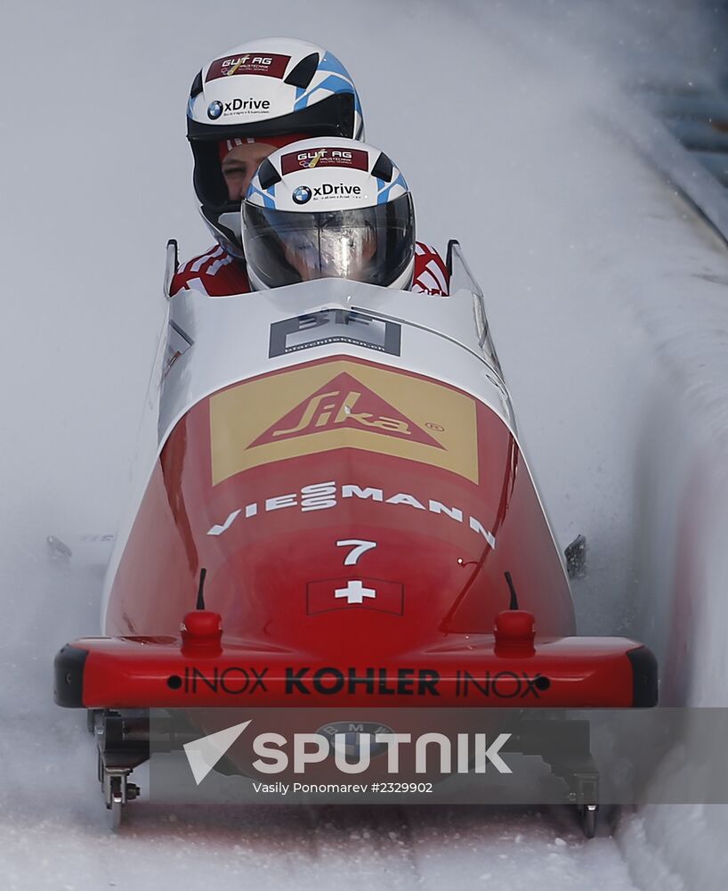 Bobsled. 1st stage of World Cup. Women. Pairs