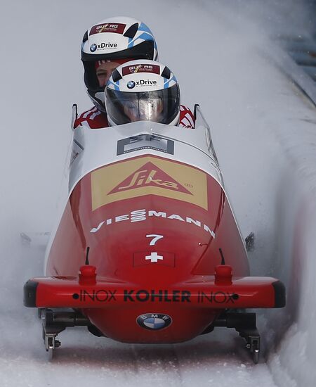Bobsled. 1st stage of World Cup. Women. Pairs