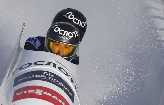 Bobsled. 1st stage of World Cup. Women. Pairs