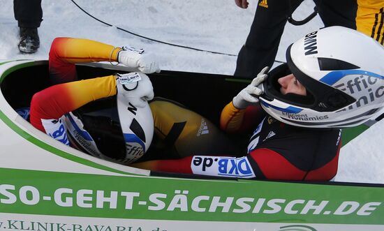 Bobsled. 1st stage of World Cup. Women. Pairs