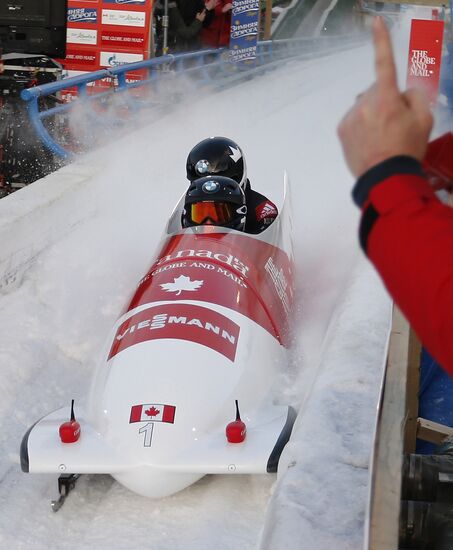 Bobsled. 1st stage of World Cup. Women. Pairs