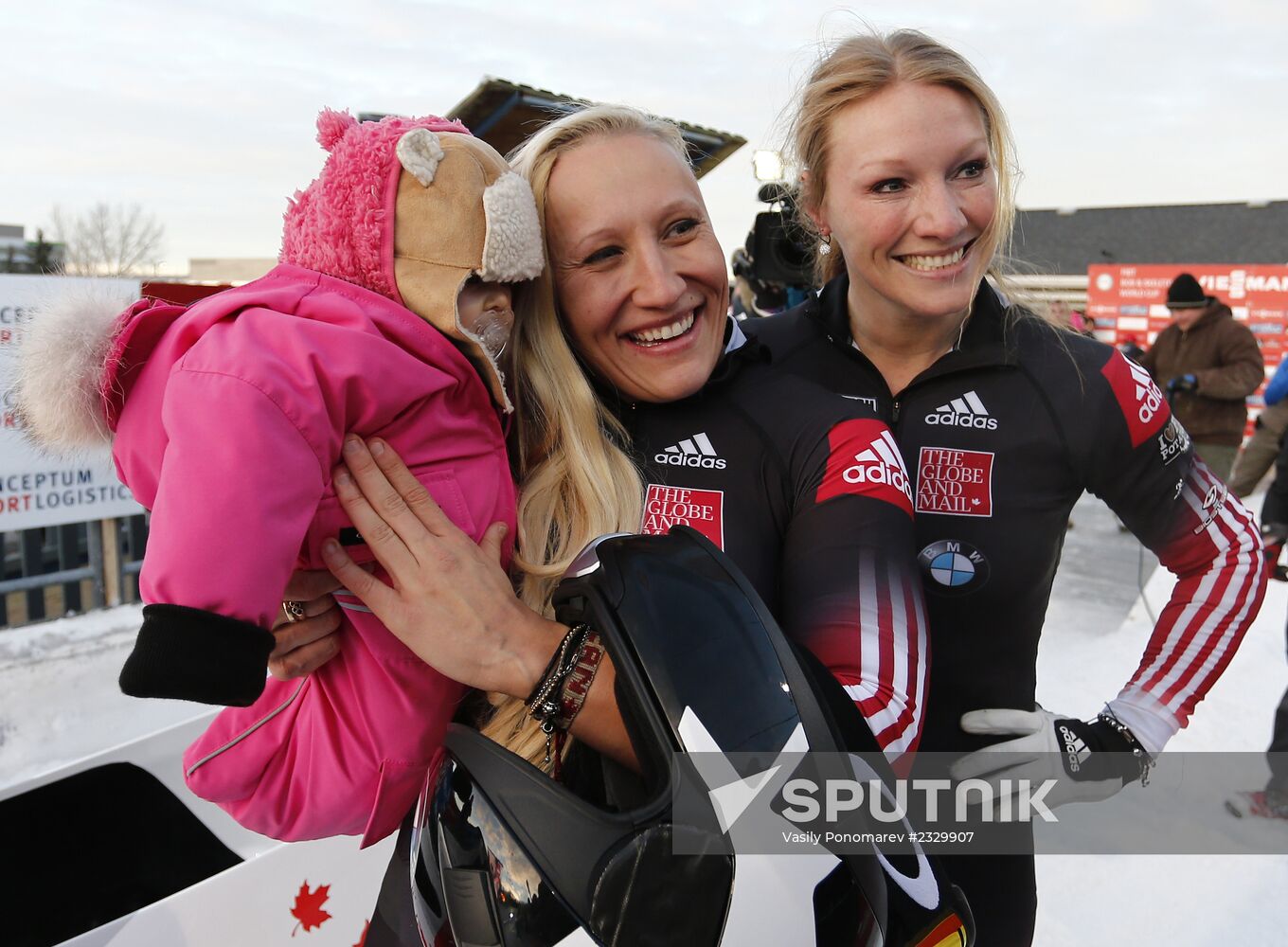 Bobsled. 1st stage of World Cup. Women. Pairs