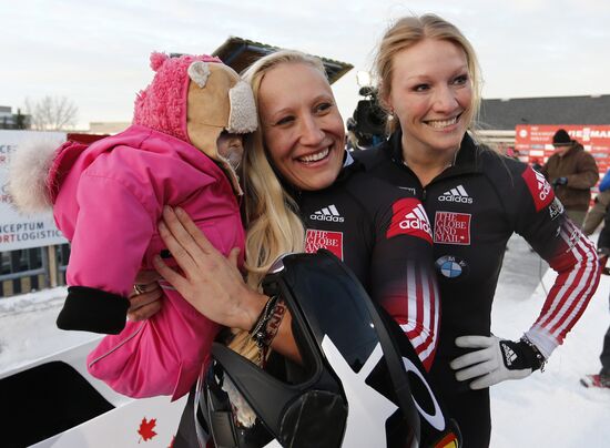 Bobsled. 1st stage of World Cup. Women. Pairs