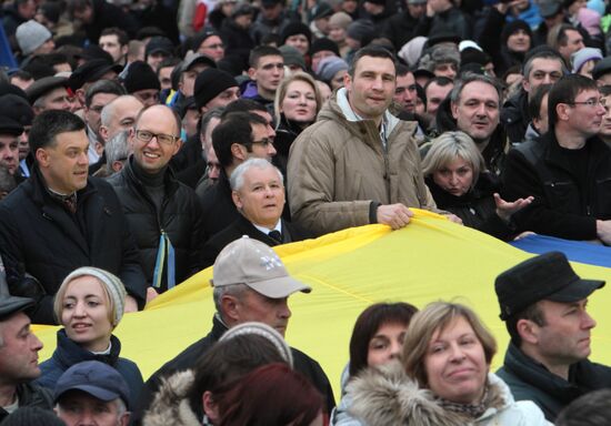 Rally to support EU integration in Kiev