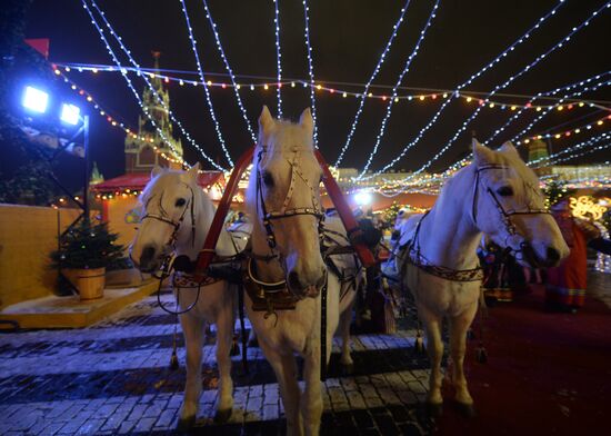 Christmas fair opens on Red Square