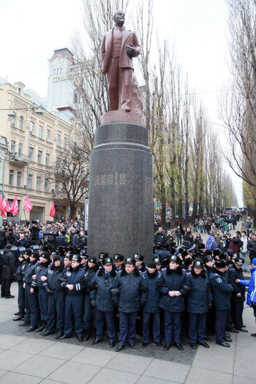 Rally to support EU integration in Kiev
