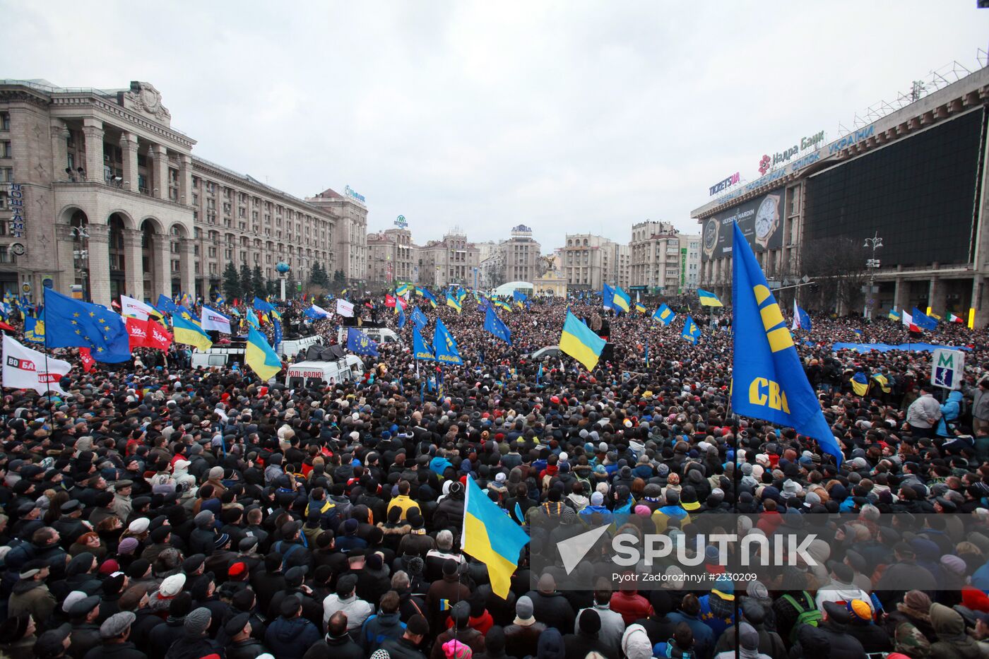 Rally to support EU integration in Kiev