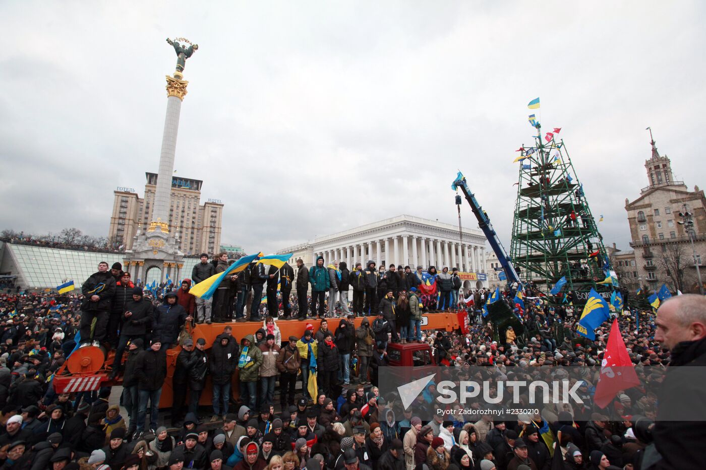 Rally to support EU integration in Kiev