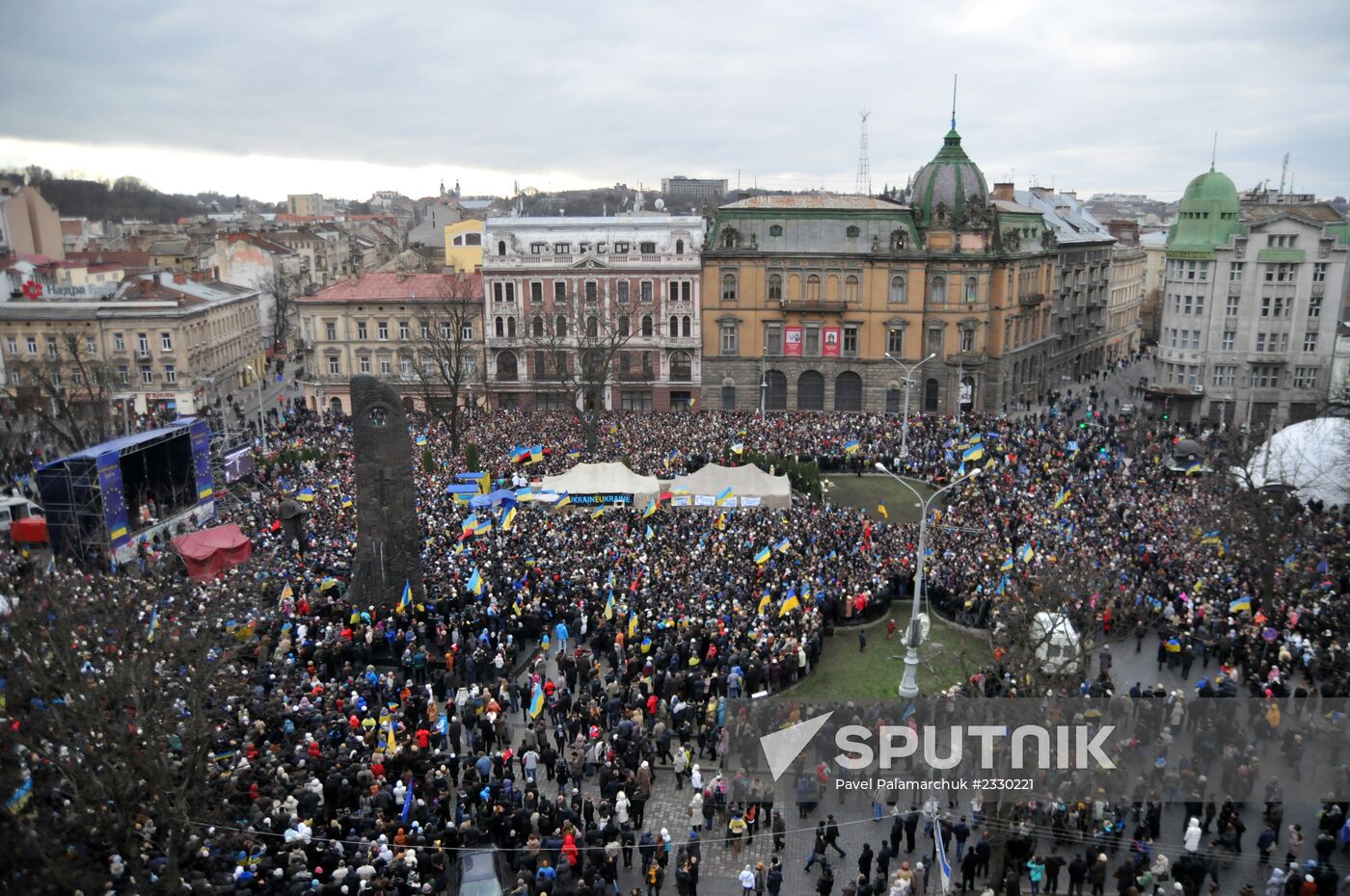 Rally to support Ukraine's EU integration in Lviv