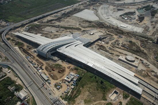 Bird's-eye view of Sochi's Olympic Park