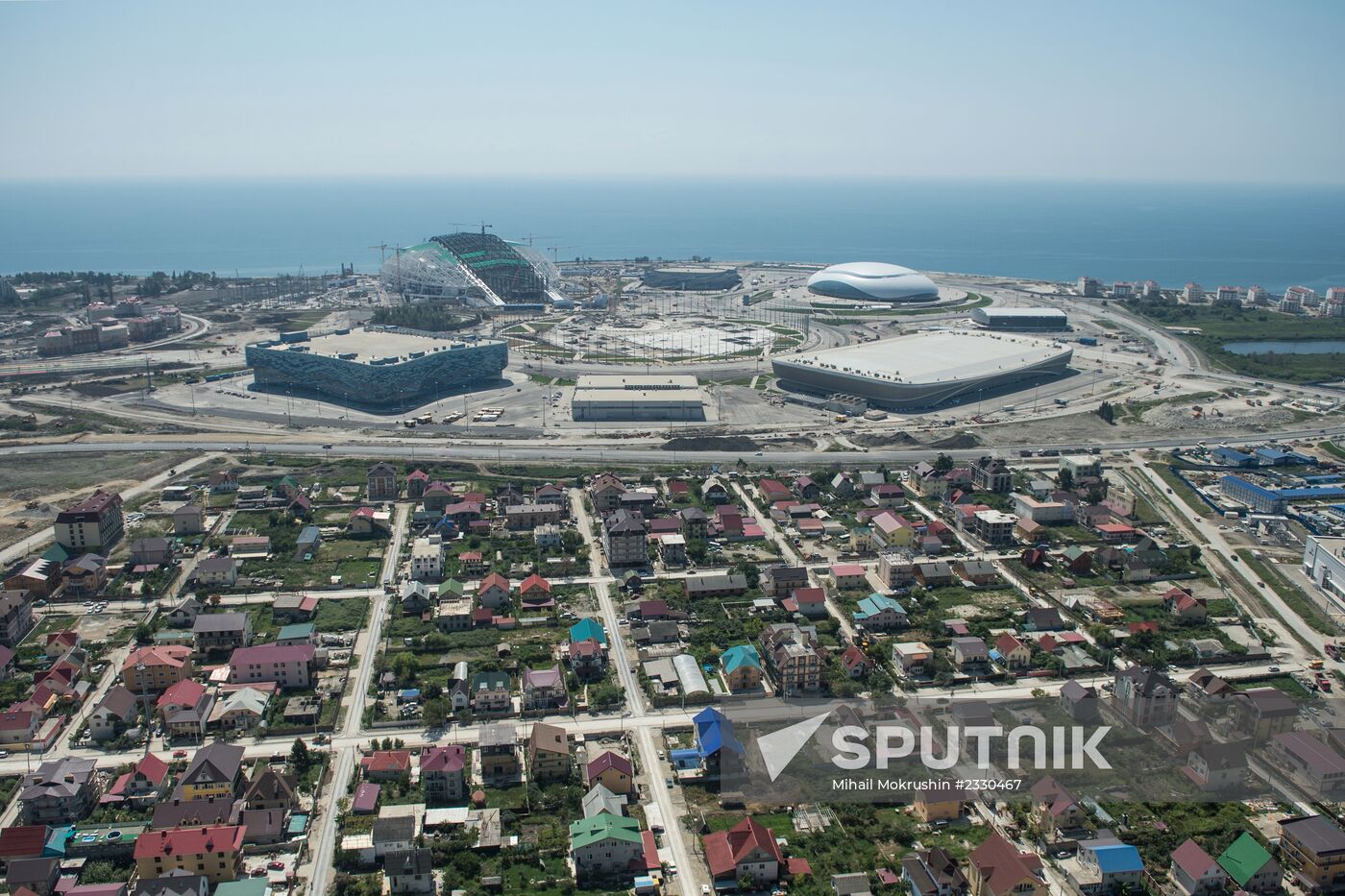 Bird's-eye view of Sochi's Olympic Park