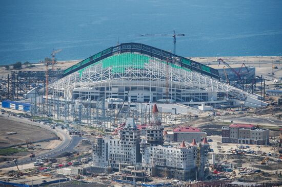 Bird's-eye view of Sochi's Olympic Park