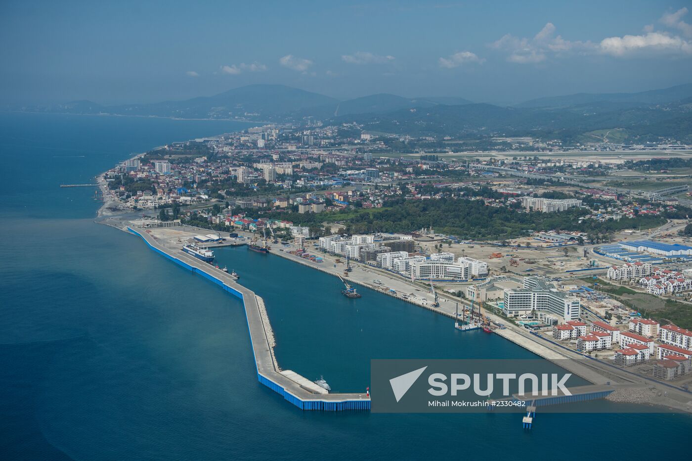 Bird's-eye view of Sochi's Olympic Park