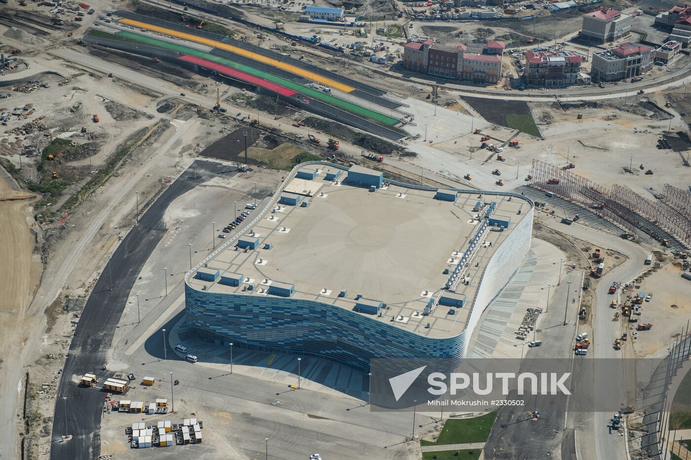Bird's-eye view of Sochi's Olympic Park