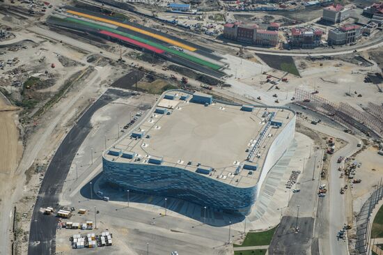 Bird's-eye view of Sochi's Olympic Park