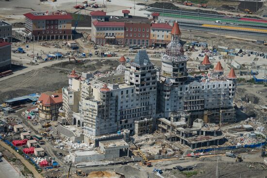Bird's-eye view of Sochi's Olympic Park