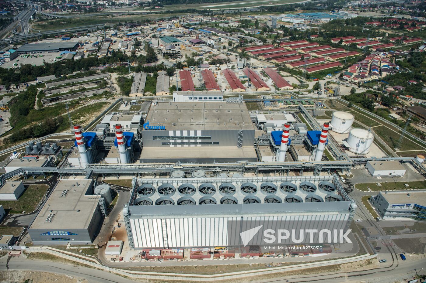 Bird's-eye view of Sochi's Olympic Park