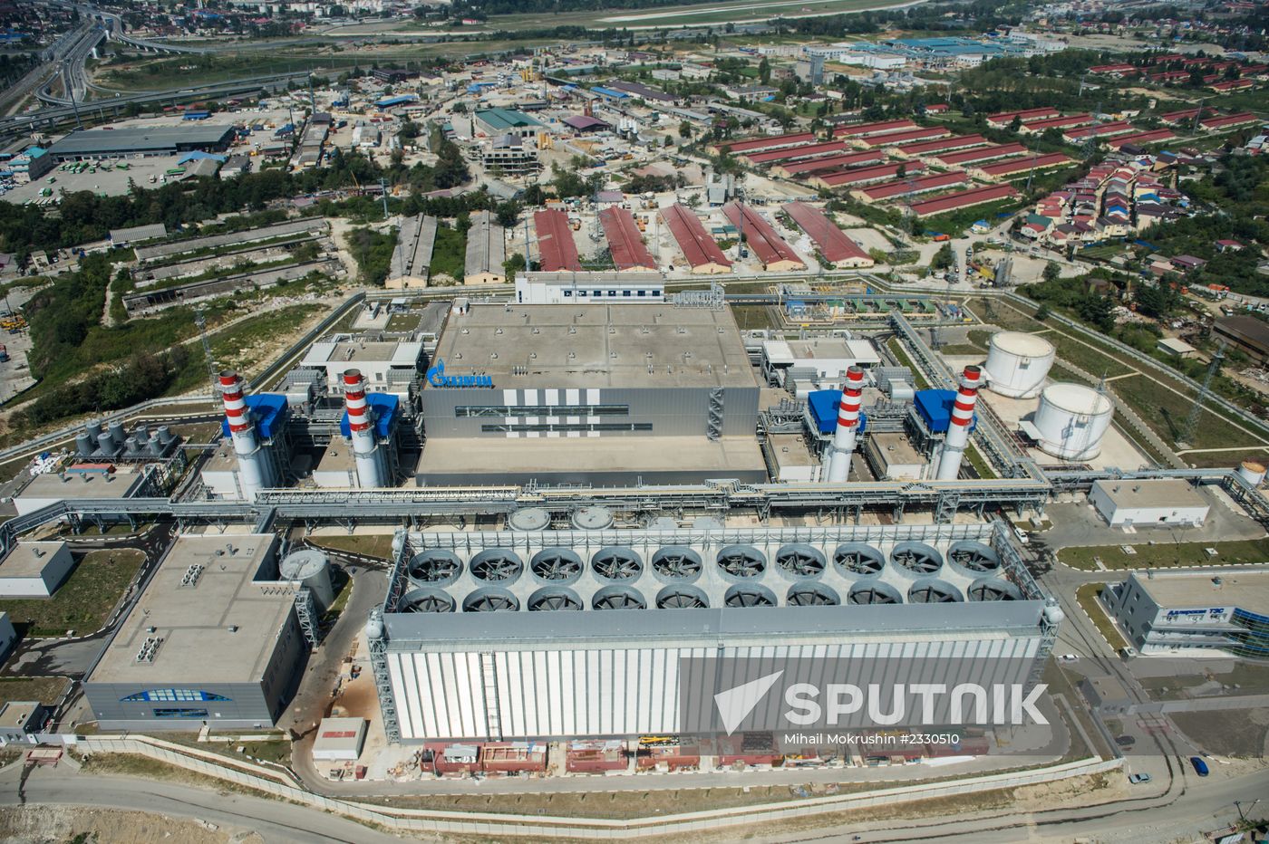 Bird's-eye view of Sochi's Olympic Park