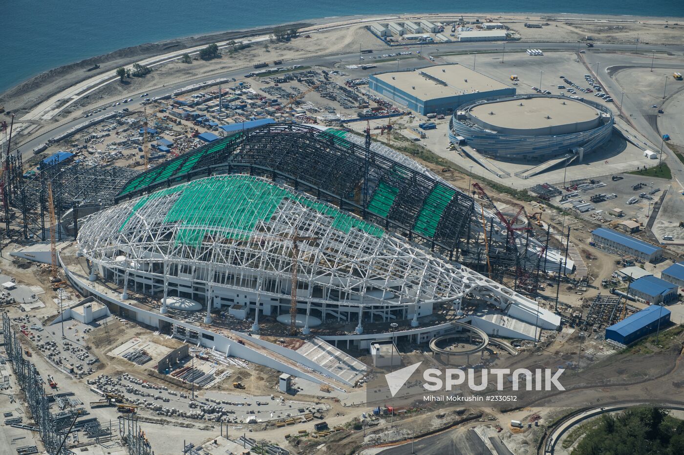 Bird's-eye view of Sochi's Olympic Park